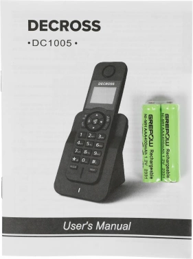 Р/Телефон Dect Decross DC1005