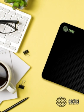 Коврик для мыши Cactus Black Mesh