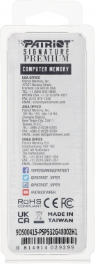 Память DDR5 32GB 4800MHz Patriot  PSP532G48002H1