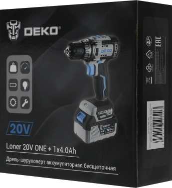 Дрель-шуруповерт Deko Loner 20V One