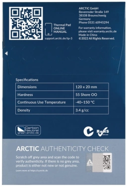 Термопрокладка Arctic Cooling TP-3