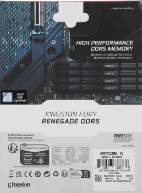 Память DDR5 24GB 7200MHz Kingston  KF572C38RS-24