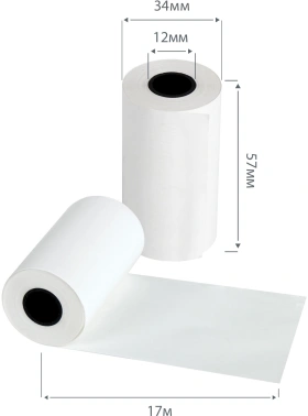 Лента чековая Cactus  CS-RT57-17