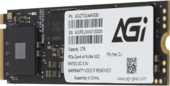 Накопитель SSD AGi PCIe 4.0 x4 2TB AGI2T0G44AI838
