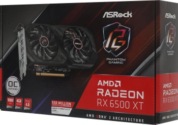 Видеокарта Asrock PCI-E 4.0  RX6500XT PGD 4GO