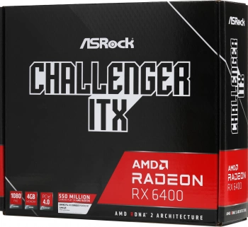 Видеокарта Asrock PCI-E 4.0  RX6400 CLI 4G