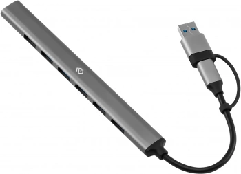 Разветвитель USB-C + USB-A Digma DHUB-7USB-AC-2.0