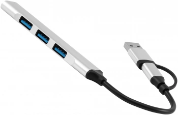 Разветвитель USB-C + USB-A Digma DHUB-4USB-AC-2.0