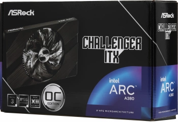 Видеокарта Asrock PCI-E 4.0  A380 CLI 6GO