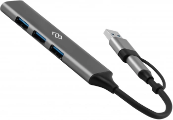 Разветвитель USB-C + USB-A Digma DHUB-4USB-AC-3.0