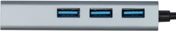 Разветвитель USB-C + USB-A Digma DHUB-LAN-4port