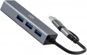 Разветвитель USB-C + USB-A Digma DHUB-LAN-4port