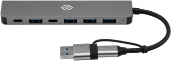 Разветвитель USB-C + USB-A Digma DHUB-7USB-AC