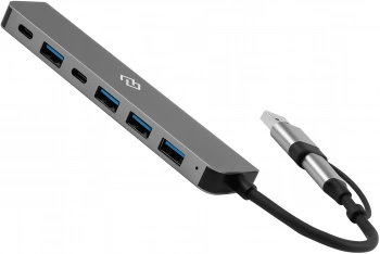Разветвитель USB-C + USB-A Digma DHUB-7USB-AC