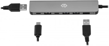 Разветвитель USB-C + USB-A Digma DHUB-7USB-AC