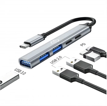 Разветвитель USB-C Digma DHUB-5USB-AC-3.0