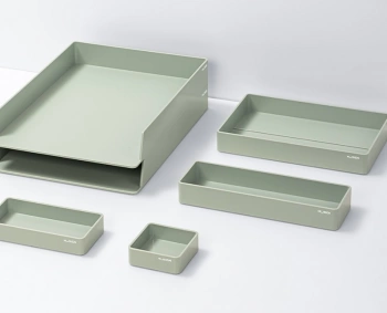 Набор лотков горизонтальный Deli NS001GREEN