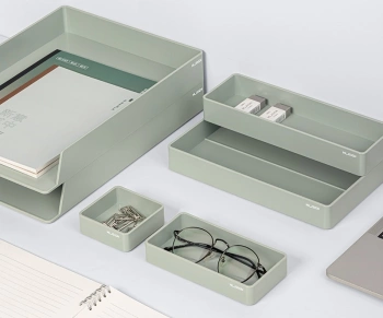 Набор лотков горизонтальный Deli NS001GREEN