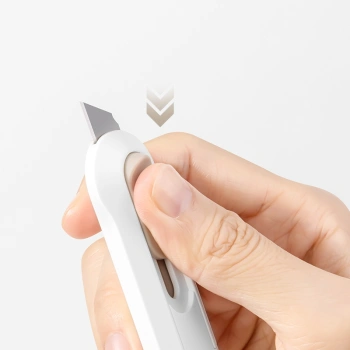 Нож канцелярский Deli NS065White