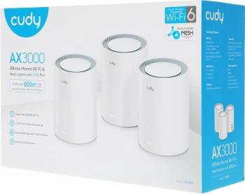 Бесшовный Mesh роутер Cudy M3000