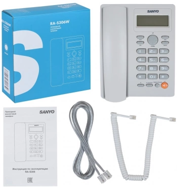 Телефон проводной Sanyo RA-S306W