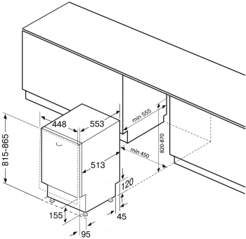 Посудомоечная машина встраив. Krona WESPA 45 BI