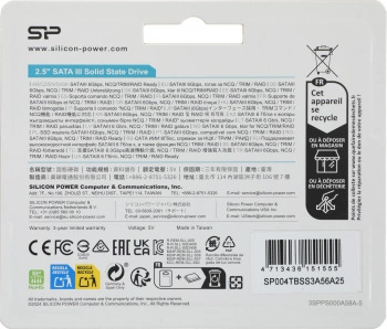 Накопитель SSD Silicon Power SATA-III 4TB SP004TBSS3A56A25