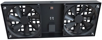 Модуль вентиляторный NTSS (NTSS-SWFAN2/6-8-10-BL) 2 вент. с термостатом с контроллером черный (упак.:1шт)