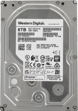 Жесткий диск WD SAS 3.0 6TB 0B36540  HUS726T6TAL5204