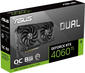 Видеокарта Asus PCI-E 4.0  DUAL-RTX4060TI-O8G-EVO