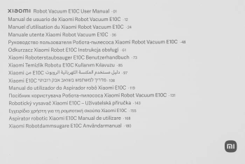 Пылесос-робот Xiaomi Robot Vacuum E10C