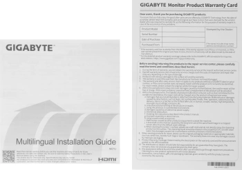 Монитор Gigabyte 27