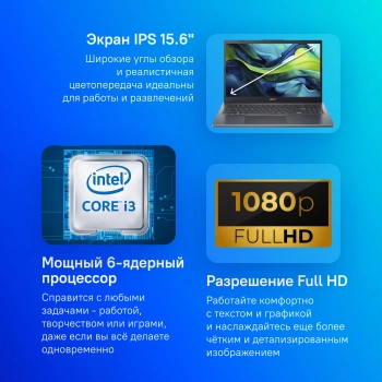 Ноутбук Acer Aspire 15  A15-51M-36HA