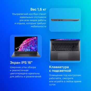 Ноутбук Acer Swift Go 16  SFG16-72-790F