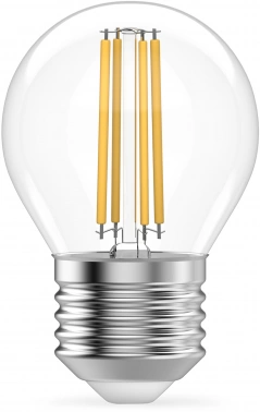 Лампа филам. Gauss Filament 12Вт цок.:E27 шар 220B св.свеч.бел.нейт. (упак.:10шт) (52222)