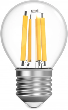Лампа филам. Gauss Filament 13Вт цок.:E27 шар 220B св.свеч.бел.теп. (упак.:10шт) (105802113)