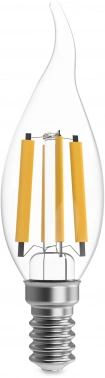 Лампа филам. Gauss Filament 13Вт цок.:E14 свеча 220B св.свеч.бел.нейт. (упак.:10шт) (104801213)
