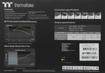 Блок питания Thermaltake ATX 650W Toughpower GF A3 Gen.5