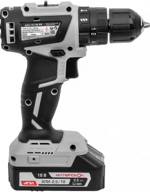 Дрель-шуруповерт Интерскол ДАУ-10/18В