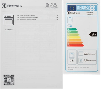 Духовой шкаф Электрический Electrolux EOD6P66X