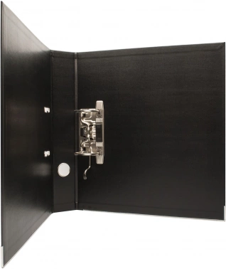 Папка-регистратор Silwerhof A4 50мм двусторон.ПВХ черный мет.окант. сборная (упак.:2шт)