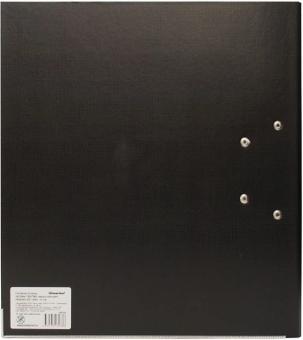 Папка-регистратор Silwerhof A4 75мм двусторон.ПВХ черный мет.окант. сборная (упак.:2шт)