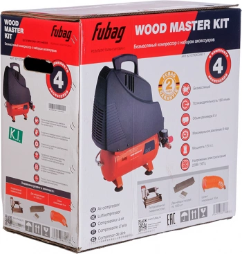 Компрессор поршневой Fubag Wood Master Kit