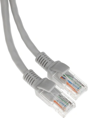 Патч-корд Rexant 18-1001 UTP RJ-45 вил.-вилка RJ-45 кат.5E 0.5м серый ПВХ