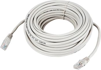 Патч-корд Rexant 18-1009 UTP RJ-45 вил.-вилка RJ-45 кат.5E 10м серый ПВХ