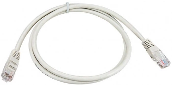 Патч-корд Rexant 18-1002 UTP RJ-45 вил.-RJ-45 мод. кат.5E 1м серый ПВХ