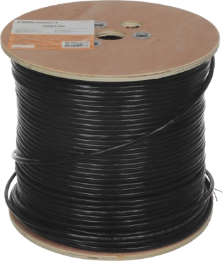 Кабель информационный PROconnect 01-0154 кат.5E FTP 4 пары 24AWG PE внешний 305м черный
