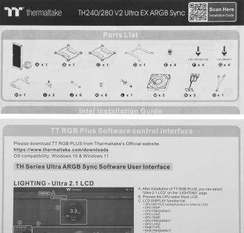 Система водяного охлаждения Thermaltake TH240 V2 Ultra EX