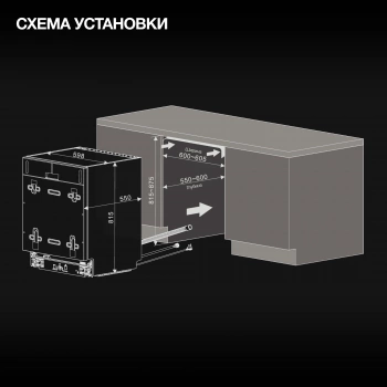 Посудомоечная машина встраив. Hyundai HBD 645