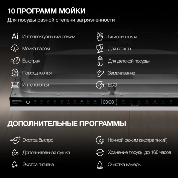 Посудомоечная машина встраив. Hyundai HBD 6105